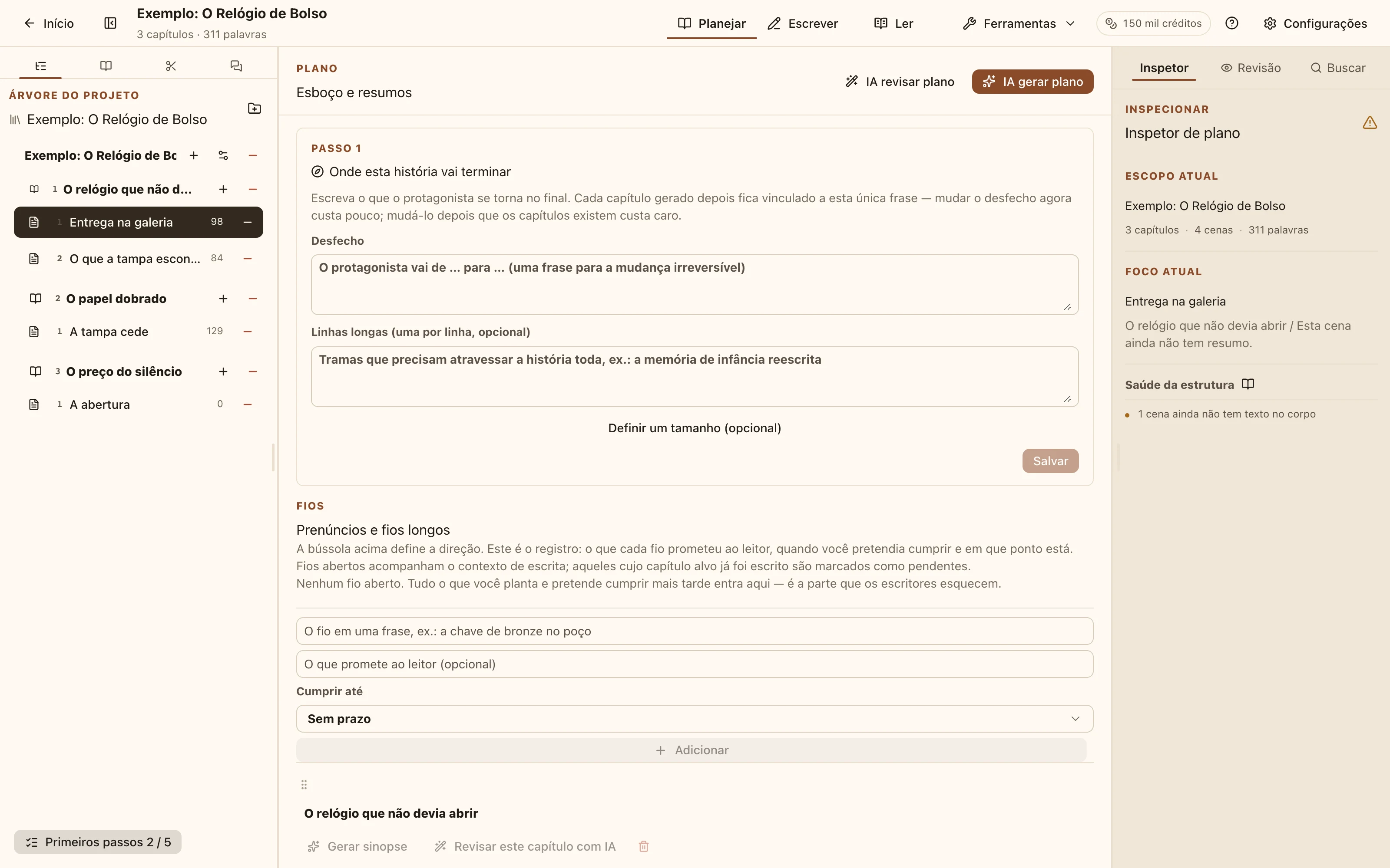 Espaço de planejamento